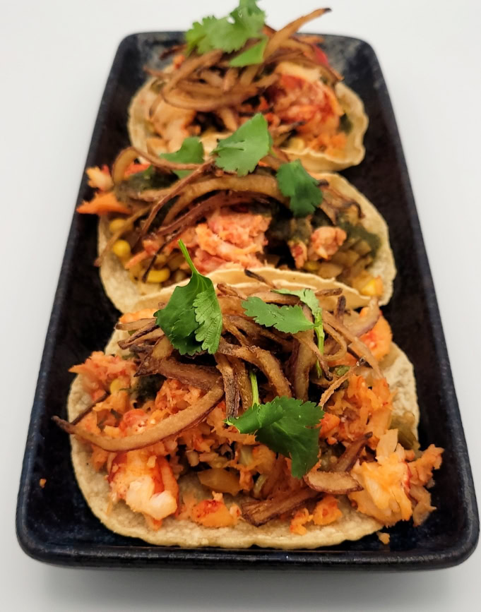 Veleros lobster taco platter in Valparaiso IN