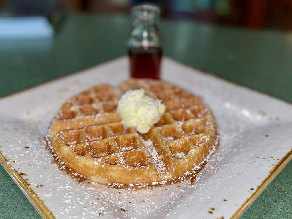 Maple + Bacon breakfast waffle catering in Valparaiso IN