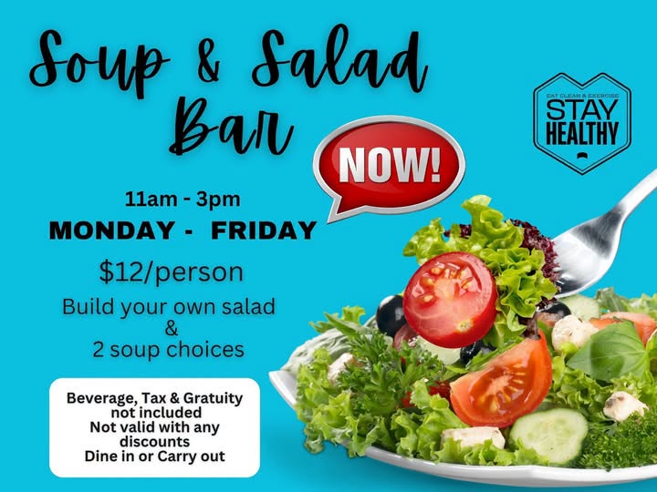 Soup and Salad Bar at Martinis