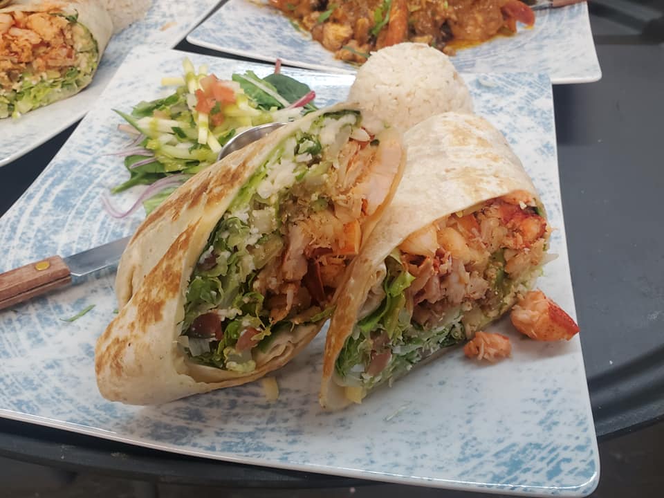 Menu vii Lobster Burrito
